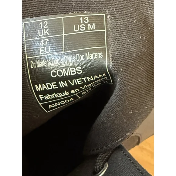 Dr. Doc Martens Combs Combat Boots Extra Tough Poly Men’s Size 13 US 47 EU NWOB - Picture 8 of 9